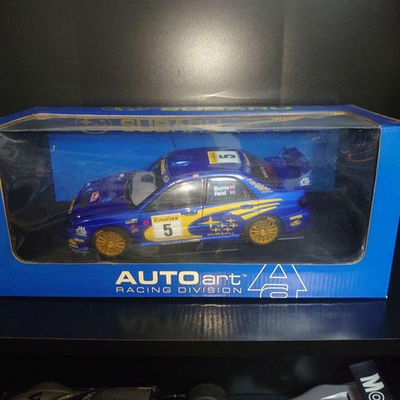#ad Autoart 1 18 Subaru Impreza WRC #5 Diecast Model Car Used Box Damage $381.47
