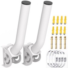 Universal Wireless Bridge Mount, 2pcs 11" J Pole Wall-Mounted Mounting Brac...