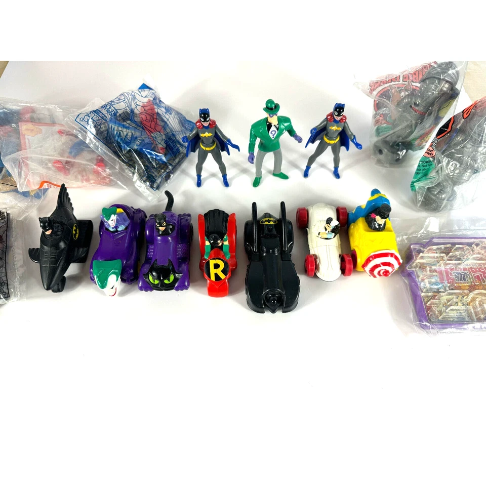 McDonald's & Wendy's ¡Lote de juguetes de comida para niños Scooby-Doo Batman Spiderman! Foto 3 de 4