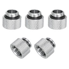 Male to Female Extender Fitting G1/4 x 10mm for Water Cooling System Silver 5pcs