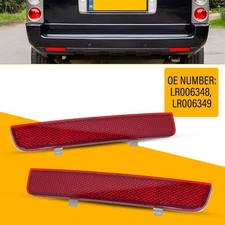 2x Rear Bumper Reflectors Red Cover for Rover Range Size Full 2010+ LR006348 EXD