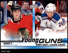2019 Upper Deck #500 Kirby Dach Checklist Young Guns 8 - NM/MT