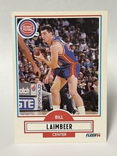 1990-91 Fleer #58 BILL LAIMBEER DETROIT PISTONS