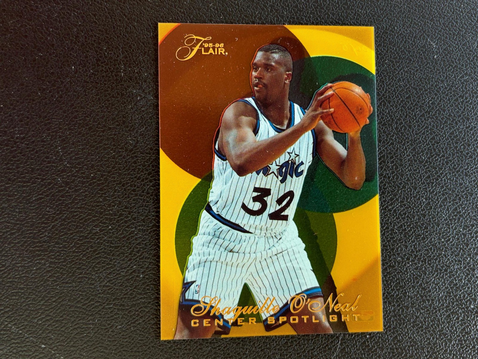 Shaquille O'Neal 1995-96 Flair Center Spotlight Insert Orlando Magic #5 E45
