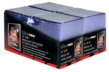 1000ct Ultra PRO 3x4 Toploaders 35pt Standard Card Protectors + Free Sleeves