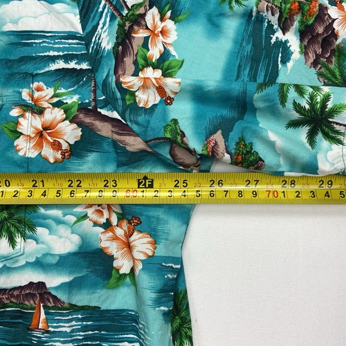 Camicia hawaiana RJC 2XL Ocean Tree cotone floreale | Made in Hawaii USA anni 90/Y2K - Foto 9 di 12