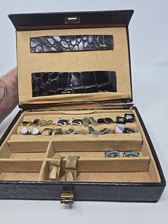 Vintage to Antique Men's Cufflinks Lot Of 13 Pairs With Box