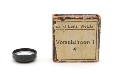 Leica Leitz Wetzlar E19 Vorsatzlinse 1 Close-up Lens for Elmar 5cm f3.5 w/ BOX