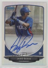 2013 Bowman Chrome Prospects Refractor 240/500 Jairo Beras #BCP-JBE Auto fm0