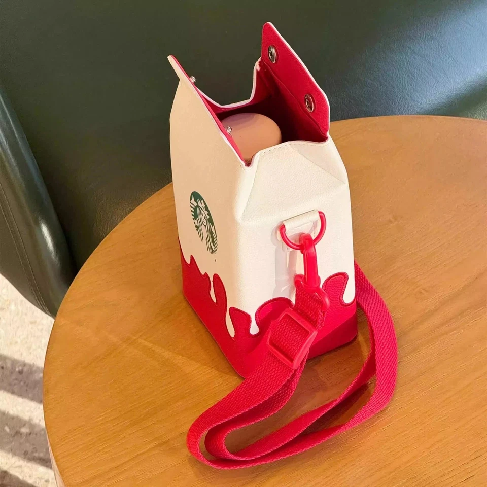 New 2024 China Starbucks Christmas Cute Winte 8oz SS Vacuum Cup With Cup Bag - Image 3 of 4