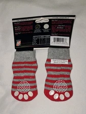 SilverPaw Dog Socks Anti-slip For Tiny & Small Breeds Odor Bacteria Control