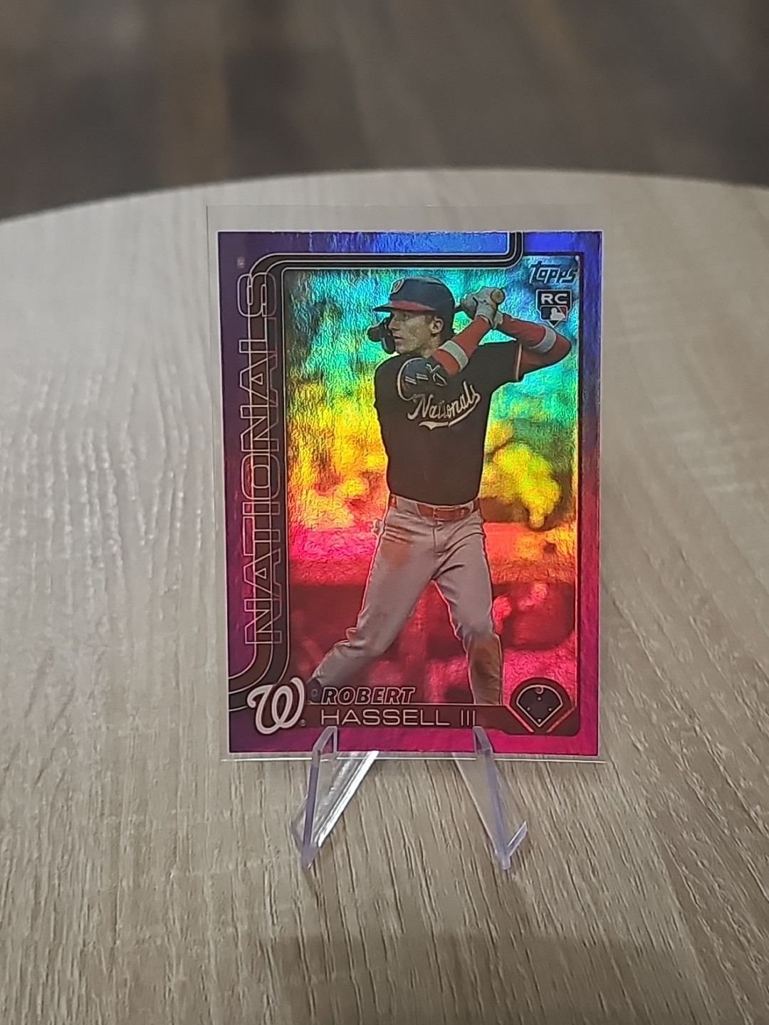 2025 Topps Update Purple Rainbow Foil Rookie /250 Robert Hassell III RC #US109