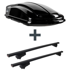 Dachbox LEVUP Space 630 Duo + Dachträger G3 Clop für BMW 5er Touring Typ E34 NEU