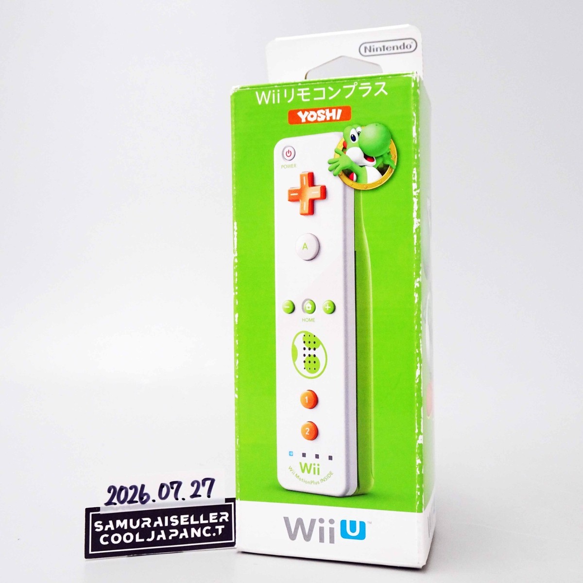Nintendo Wii / Wii U Remote Controller Plus Yoshi Light Green RVL