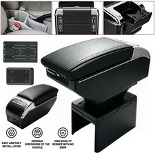 Universal Car Armrest Box Auto Center Console Pad Arm Rest Storage Organiser Box