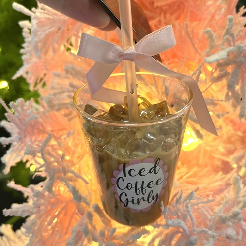 Iced coffee girly ornament christmas decor - 第 1/1 張圖片