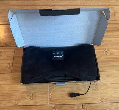 NEW/Unused Topoint Bluetooth Blackout Sleep Mask w/ Headphones, Black