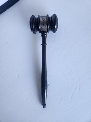 VTG 1923-24  Gavel Black Wood Inscribed Erle V Simon Pres P.C.D.C 