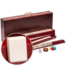 American Mahjong Set, "Classic Royale II" with Redwood Veneer Case