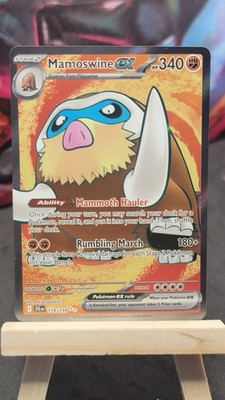 Mamoswine ex 174/159 Holofoil JTG SV09: Journey Together Ultra Rare NM-MP