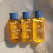 Vacation Chardonnay Oil SPF 30 Broad Spectrum 1 fl. oz/ 30 ml each X3 