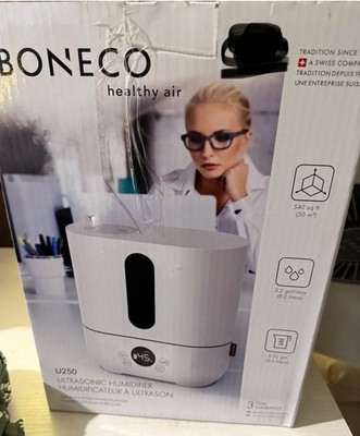 BONECO Large Room Quiet Ultrasonic Cool Mist Humidifier with Auto Shutoff U250
