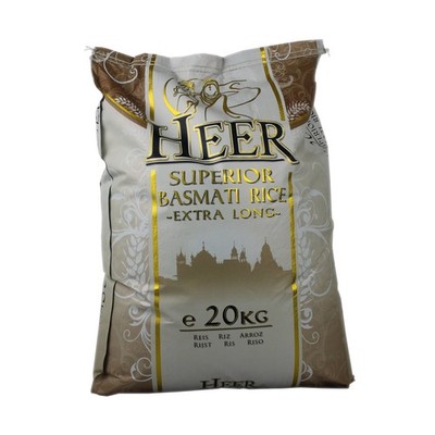 Heer Long Grain Basmati Rice 20kg (3,06 EUR/kg)