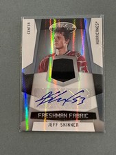 Jeff Skinner 2010-11 Panini Certified Freshman Fabric Rookie Jersey Auto /499