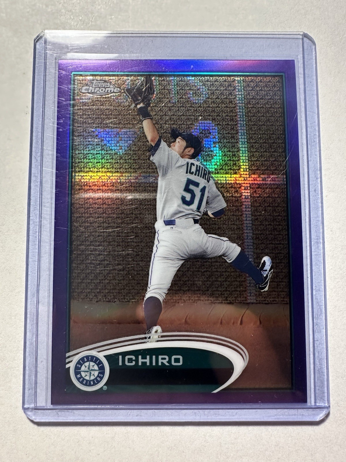 2012 Topps Chrome - Ichiro Suzuki #100 Purple Refractor