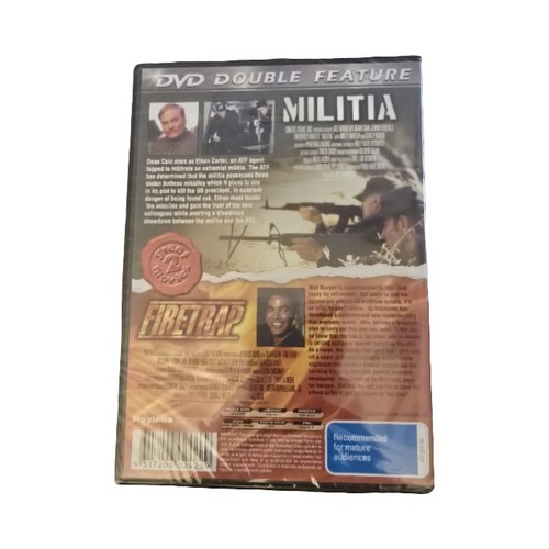 Militia / Firetrap (DVD) - Double Feature Action Adventure Movies - Dean Cain - Picture 2 of 2