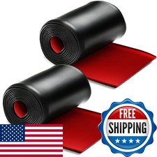 muekzru 2pcs 7.2ft 5.1in Rubber Side Skirts Edge Guards Universal Sedans SUV
