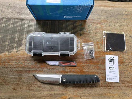 North Mountain Blade Kick Stop Chop SLD-Magic Blade Black G10 Benchmade Spyderco