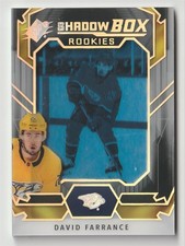 2021-22 SPX SHADOW BOX DAVID FARRANCE NASHVILLE PREDATORS #SB-15