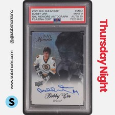 2020 UPPER DECK CLEAR CUT #M-BO BOBBY ORR NHL MEMOIRS AUTO PSA 9 AUTO 10