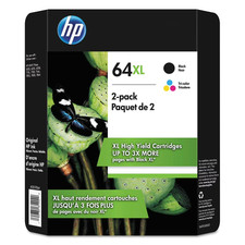 Genuine HP 64XL Tricolor and Black Combo Ink Cartridges NEW Exp 05/27