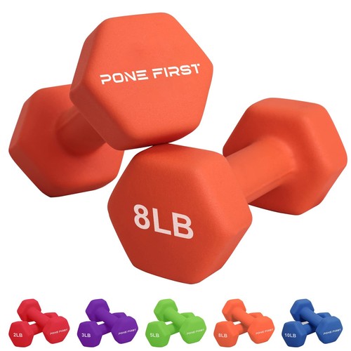 Dumbbell Hand Weight Pairs – Neoprene Dumbbells Exercise & Fitness For Home G...