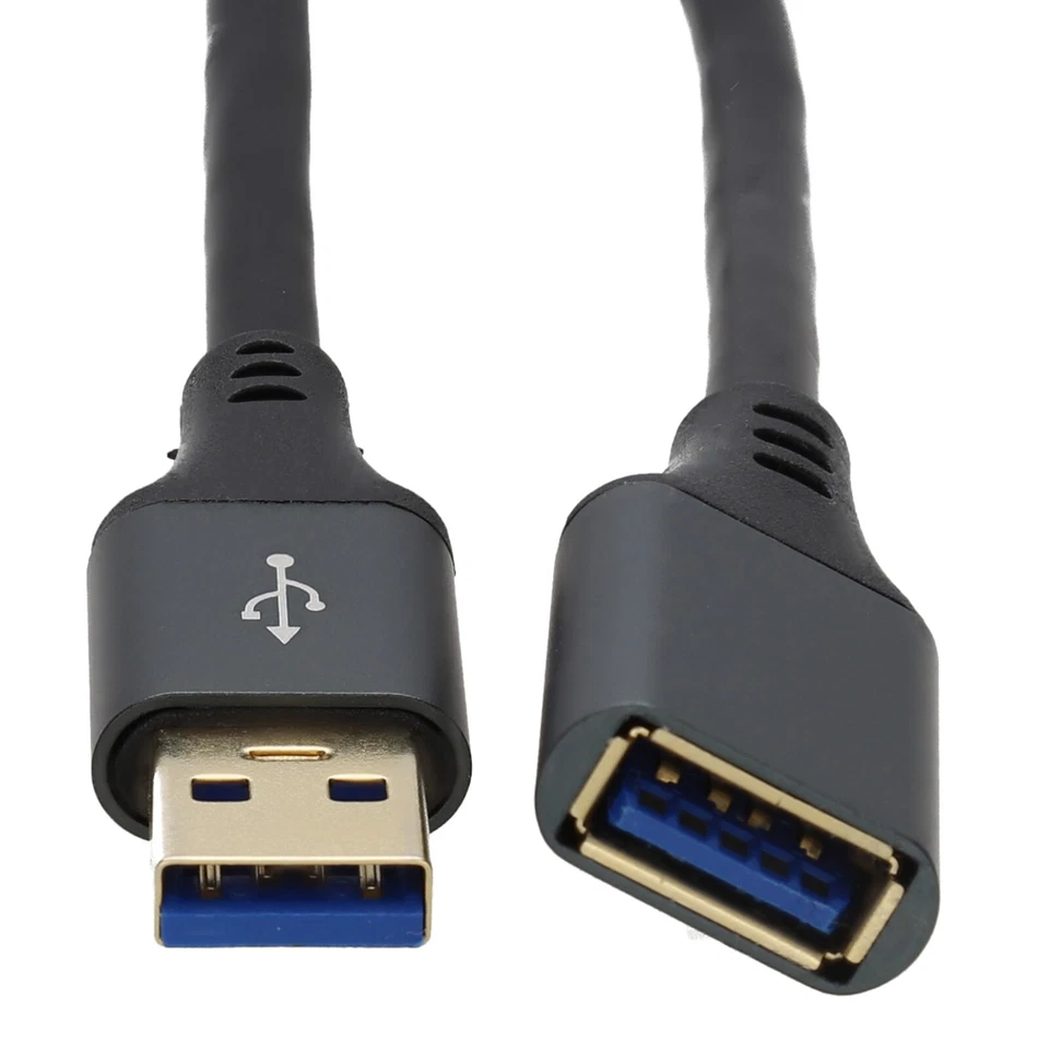 PRO Metal USB 3.0 EXTENSION Cable 20AWG 5Gb/s Lead A to Female Socket 1m/2m/3m - Image 3 of 4