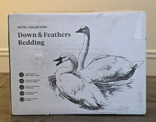 Apsmile Soft Hotel Warm Luxury Feather Down Fiber Comforter Queen White 98 x 98