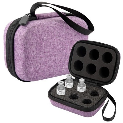 Mviioe Insulin Holder Fridge Storage Carrying Case, Small, Purple-6 Slots
