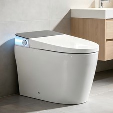 Smart Toilet Seat Warm Air Drying Dryer Auto Open/Close Cover Anti-Bacteria