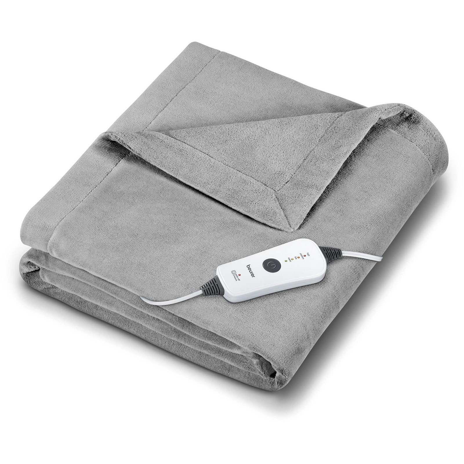 Beurer HD71 Heated Electric Blanket Cozy-Soft Fleece Throw, 