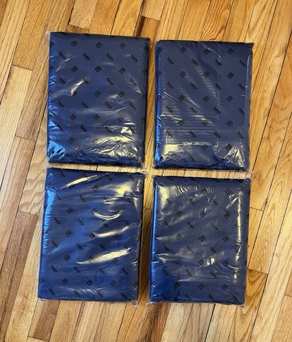 Tablecloths Lot Of 4 Rectangle 70 X 120 Inch Palette Gee Di Moda Navy Blue NEW - Picture 3 of 4