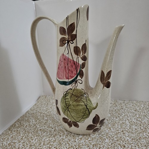 1950’s Red Wing Tampico 64oz Watermelon Grapes Cantaloupe Water Win Pitcher Vtg - Picture 3 of 8