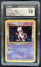 1999 Pokemon Shadowless Mewtwo Holo #10/102 CGC 10 GEM MINT