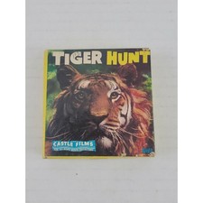 VTG "Tiger Hunt" 8mm Headline Edition Castle Films 656 1950's , 100-150 Ft