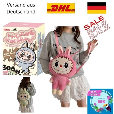 Pop Mart Labubu Rucksack The Monsters Exiting Macarons in rosa neu und ovp