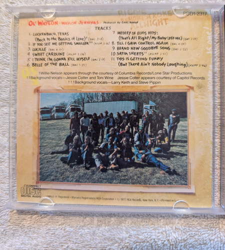 Waylon Jennings Ol' Waylon CD Original Japan A1A - Picture 5 of 5