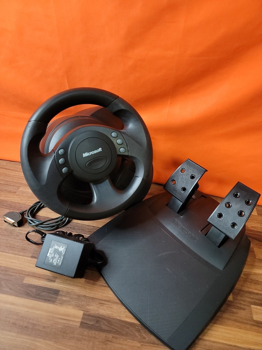 Microsoft Sidewinder Force Feedback Wheel ~ X03-65738 w Original