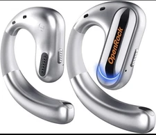 OpenRock Pro Open-Ear Air Conduction Headphones Sports Earbuds Silver