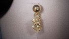 NEW PAIR  .80CTW NATURAL MARQUISE DIAMOND 14K Y/GOLD DANGLE SOLITAIRE EARRINGS — photo 6